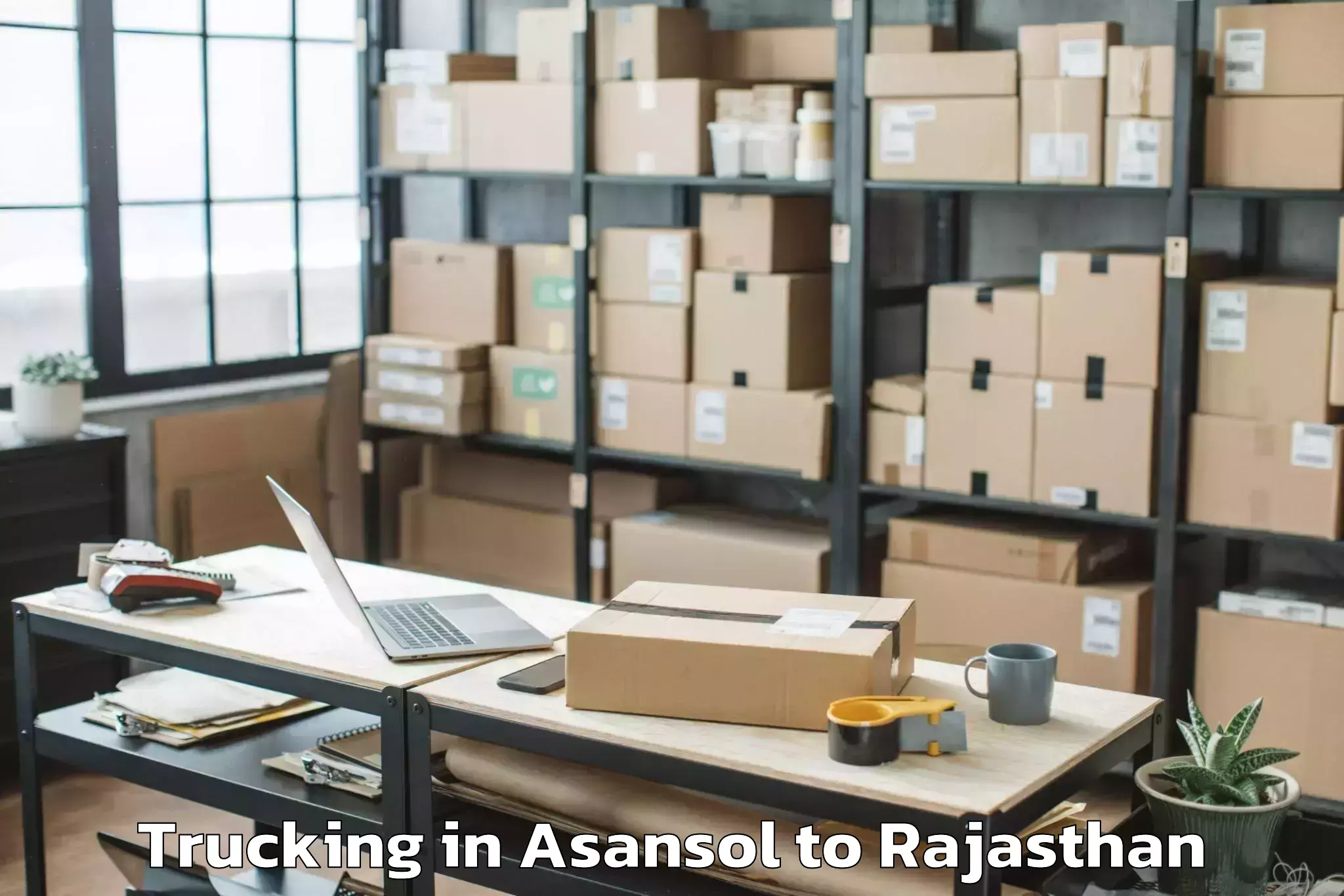 Book Asansol to Jamwa Ramgarh Trucking Online